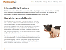 Tablet Screenshot of minischwein.de